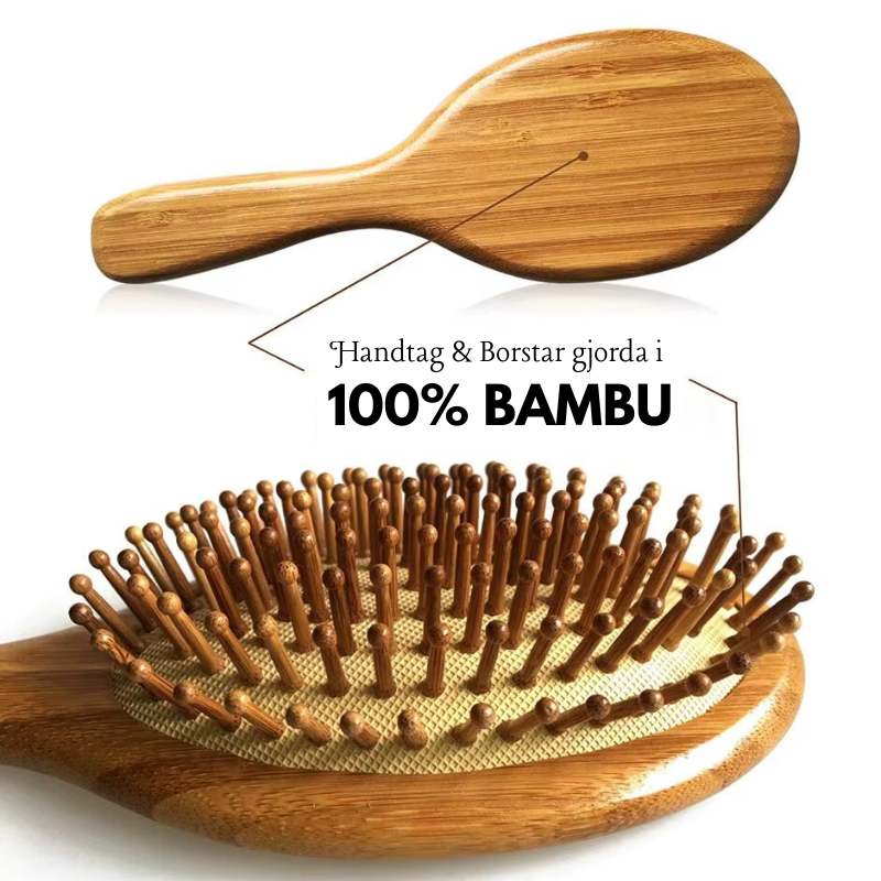 Hårborste i Bambu – Ekologisk